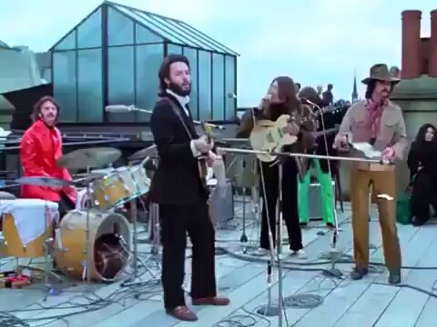 The Beatles rooftop performance London