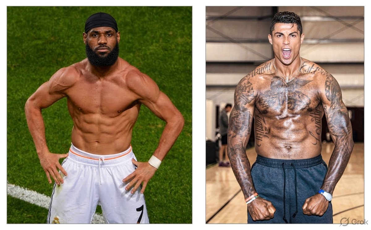 Ronaldo head on LeBron James body 😂😭