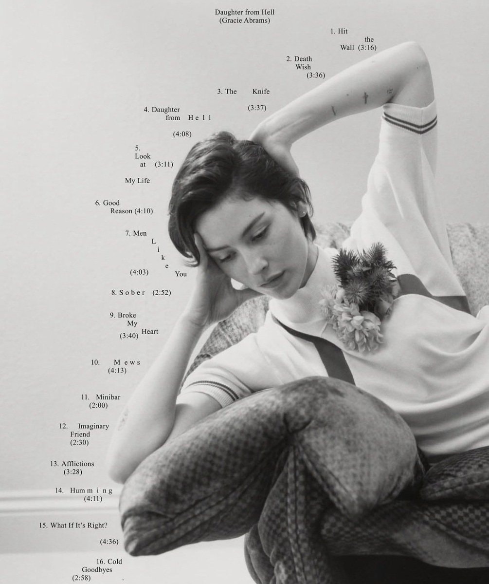 Gracie Abrams Daughter From Hell tracklist (photo 2 of 2)