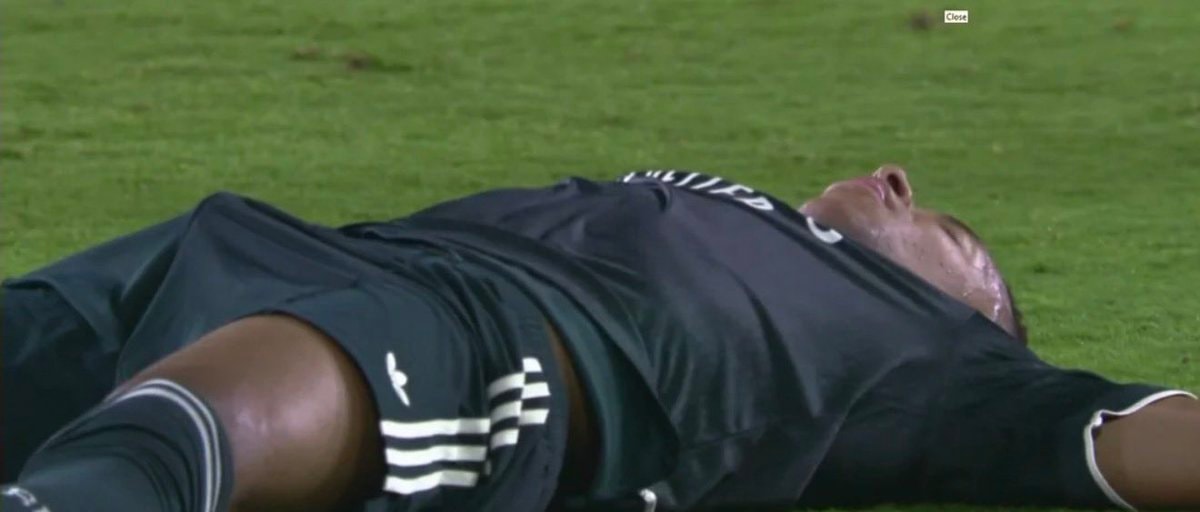 Mbappé on the grass Mbappé on the grass
