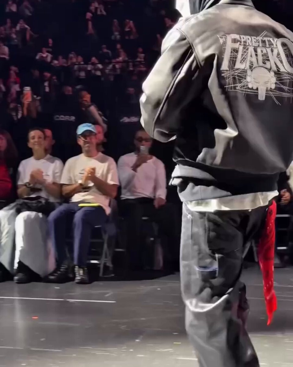 Rihanna supports Rocky in Paris