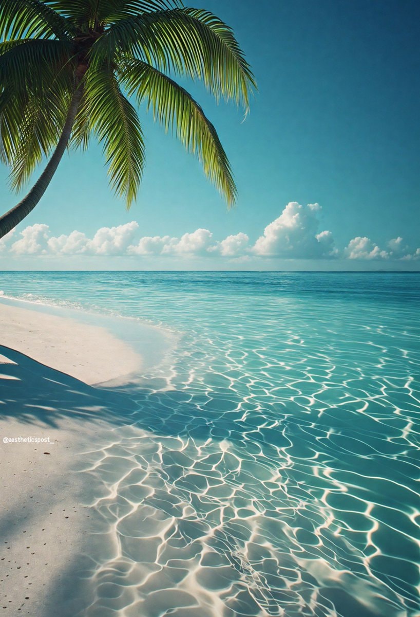 serene beach scene