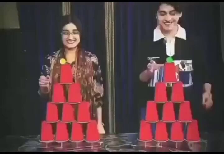 Cup stacking game