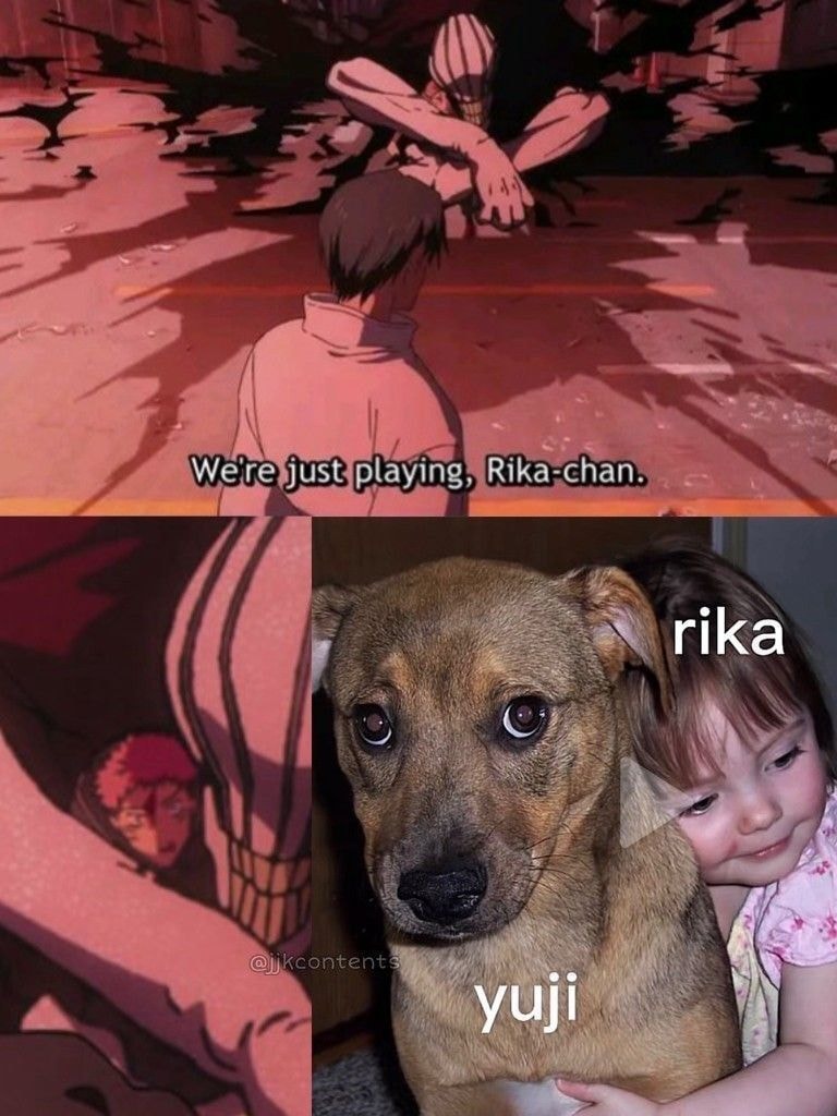 Jujutsu Kaisen Yuji Sukuna Rika meme