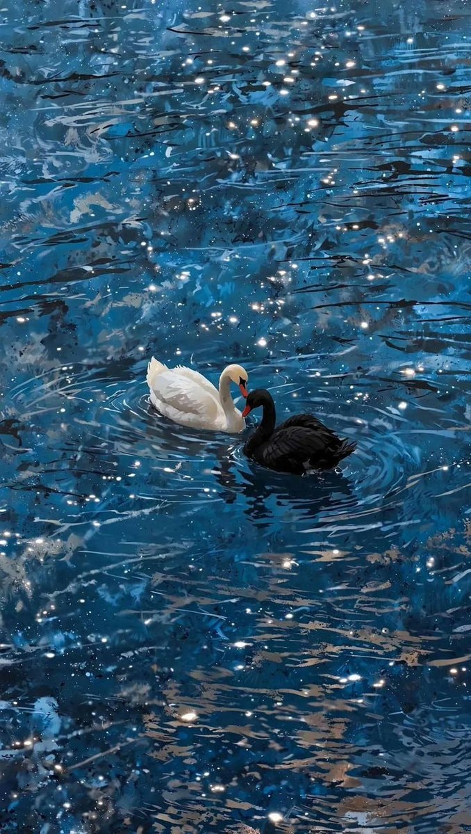 swans on the water 🤍 (photo 2 of 2)
