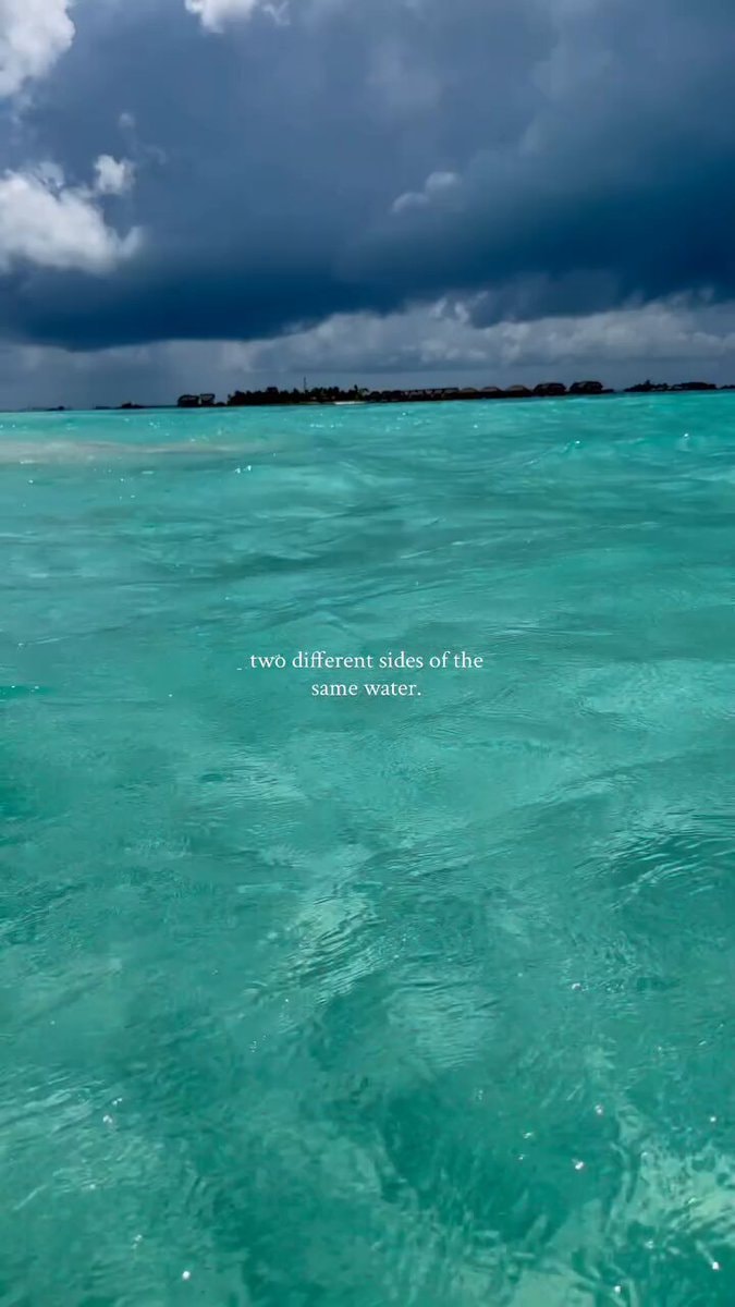 Maldives water and sky
