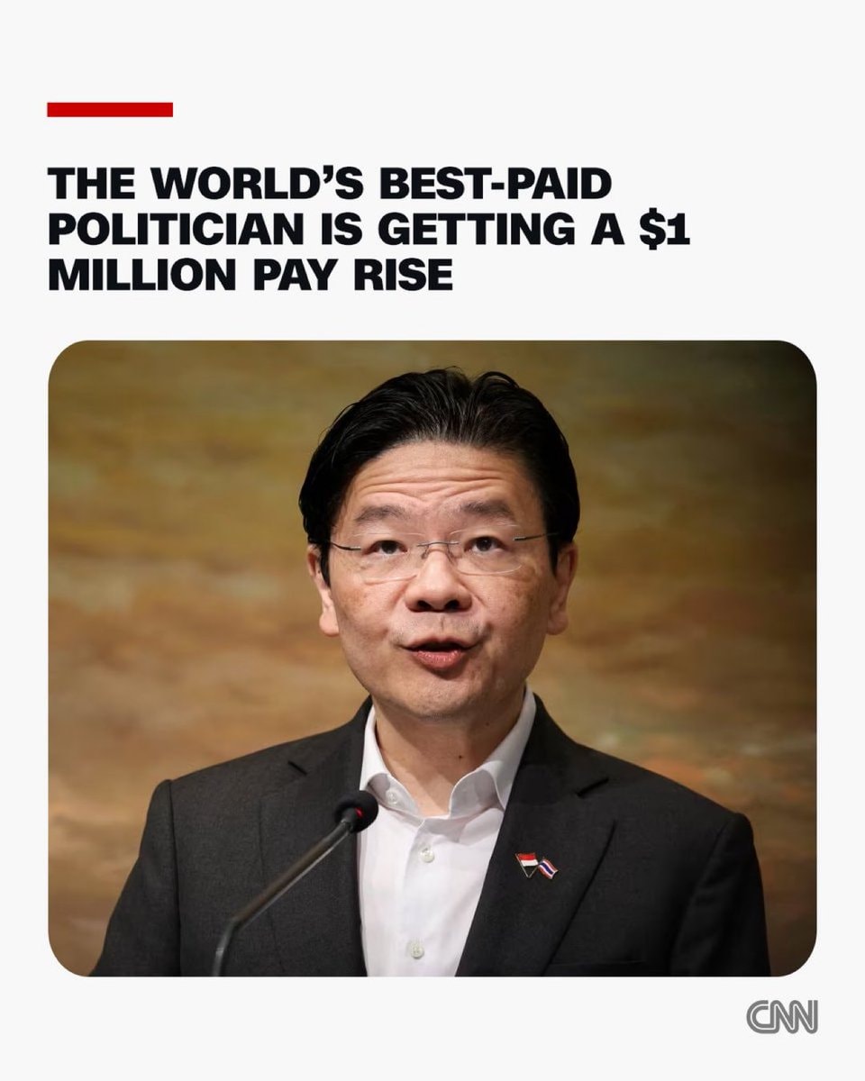 Lawrence Wong salary vs Donald Trump