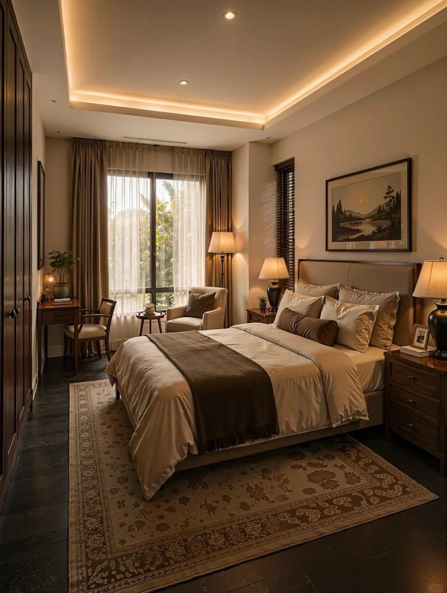 Luxurious living room with cream sofa (photo 4 of 4)