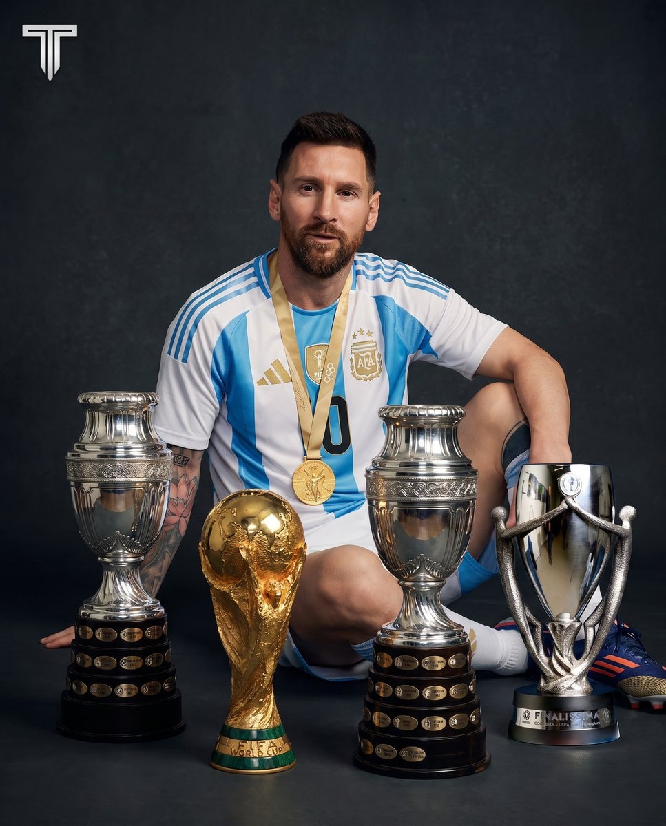 Lionel Messi Argentina World Cup trophies
