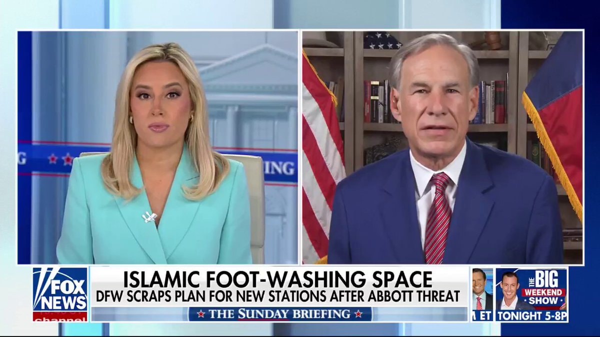 Gov. Greg Abbott Islamic foot-washing stations