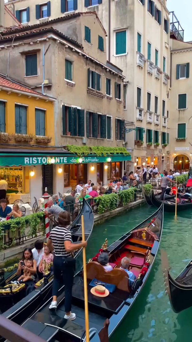 Venice canal gondolas