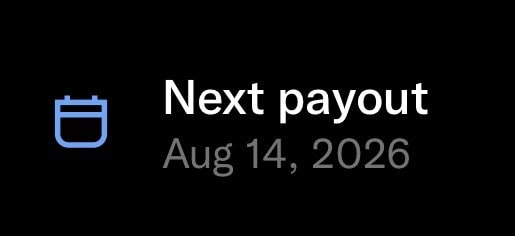 X Creator Revenue Sharing payout dates (photo 2 of 2)