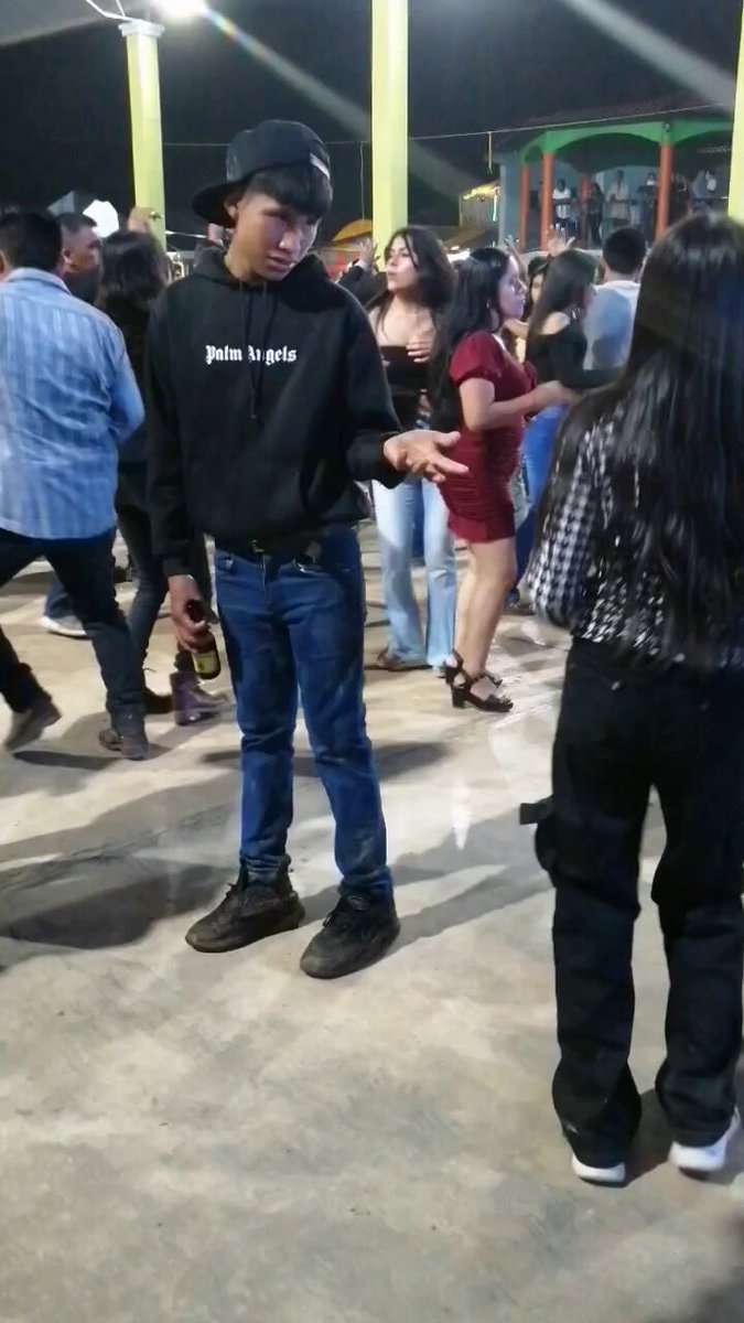 Palm Angels hoodie wearer crying