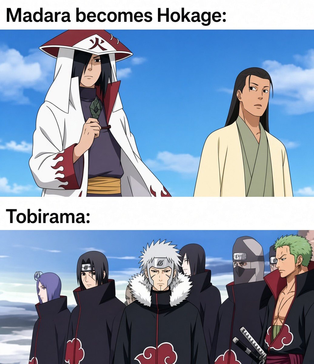 Madara becomes Hokage Naruto meme