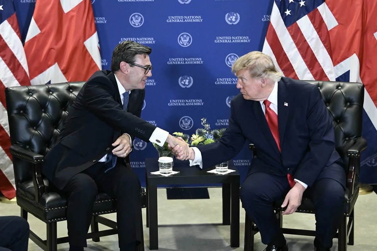 Trump and Andy Burnham call on Iran and Russia