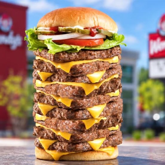 Wendy's T-Rex Burger