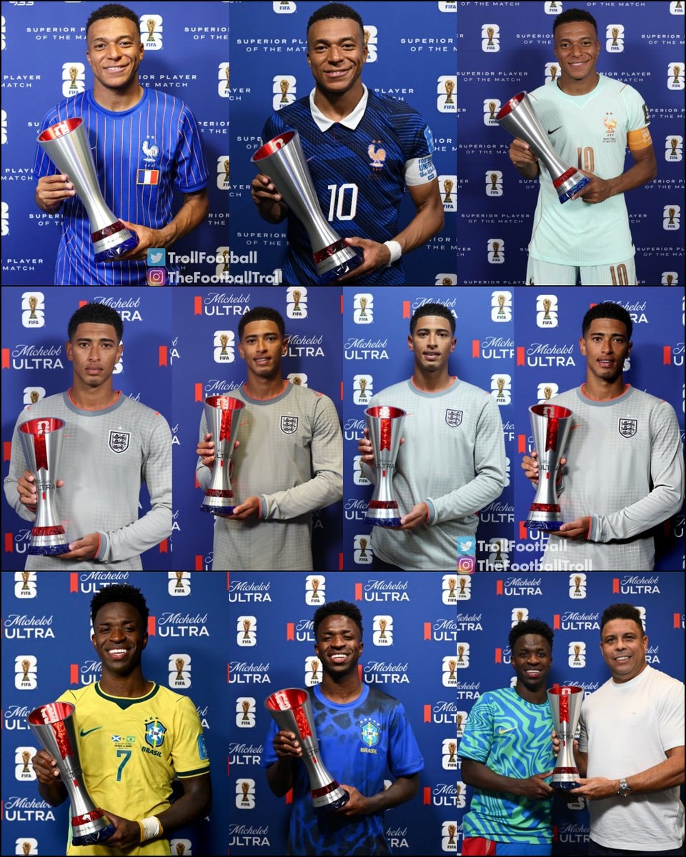 Mbappé Bellingham Vinícius together