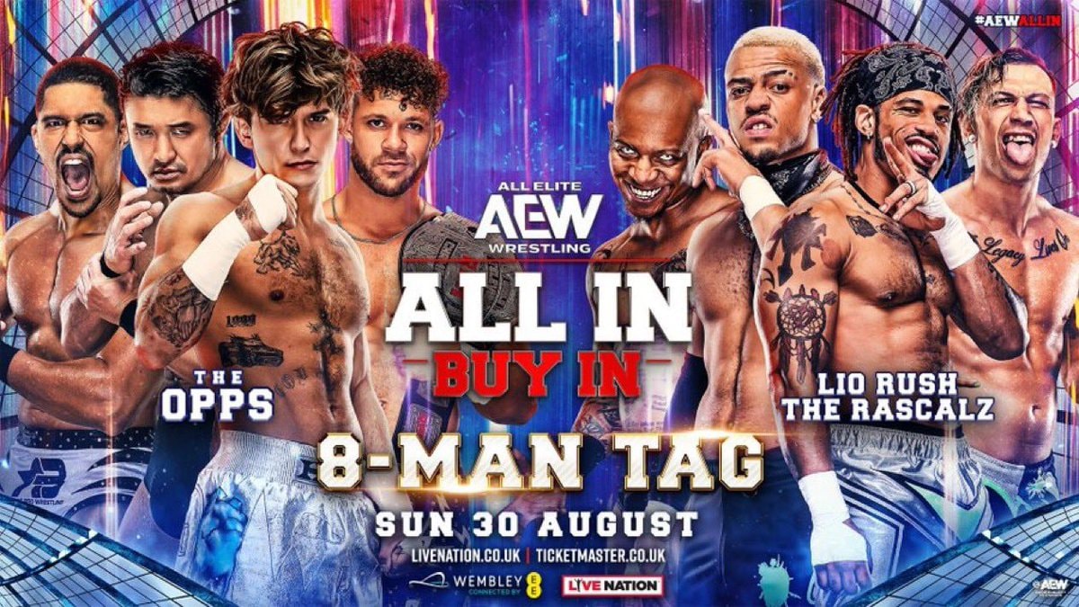 The Opps vs Lio Rush & The Rascalz at AEW All In