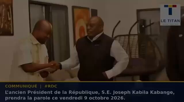 Joseph Kabila Kabange RDC Statement