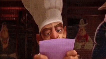cartoon chef reacting