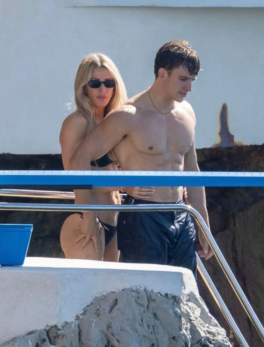 Ellie Goulding and Beau Minniear in French Riviera