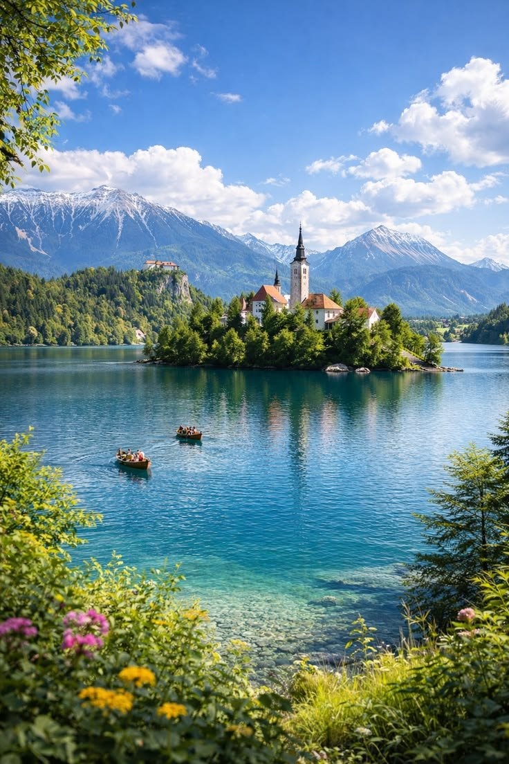 Slovenia island church castle lake (photo 1 of 4)
