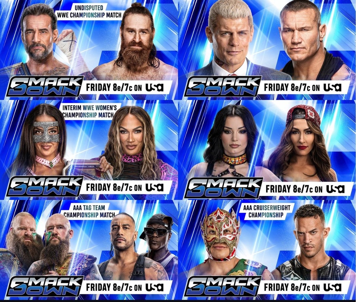 WWE SmackDown Mexico City card tonight
