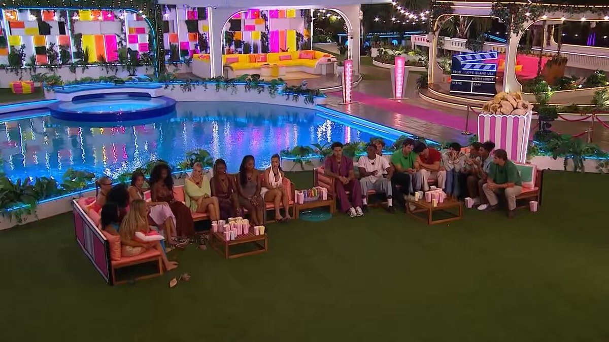 Love Island USA movie night drama