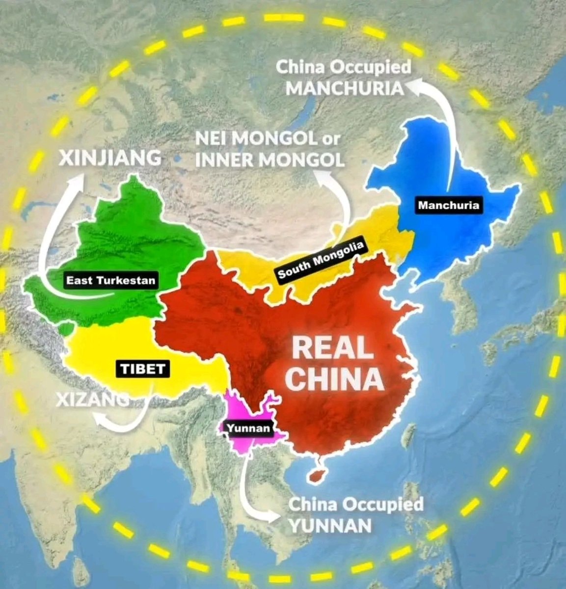 China territory map 🇨🇳