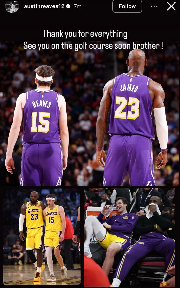 Austin Reaves thanks LeBron James