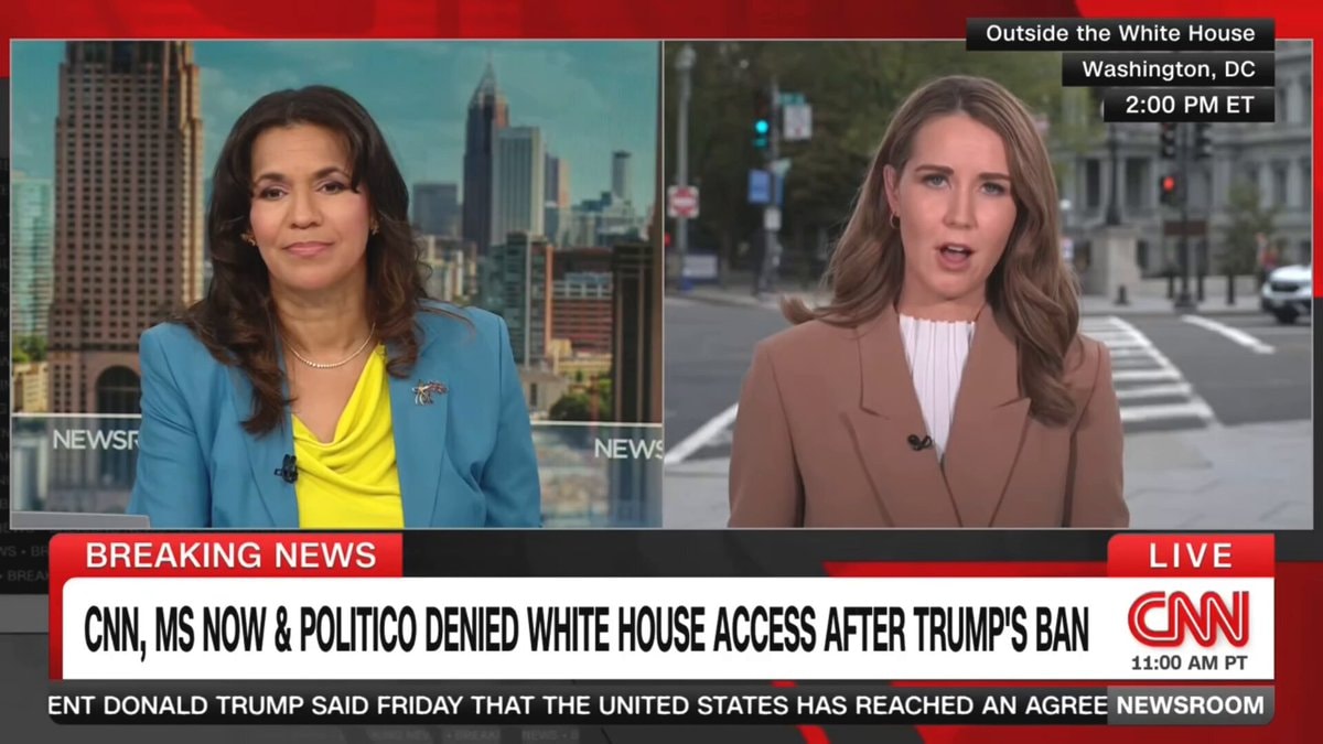 Trump blocks CNN Politico MSNOW White House access