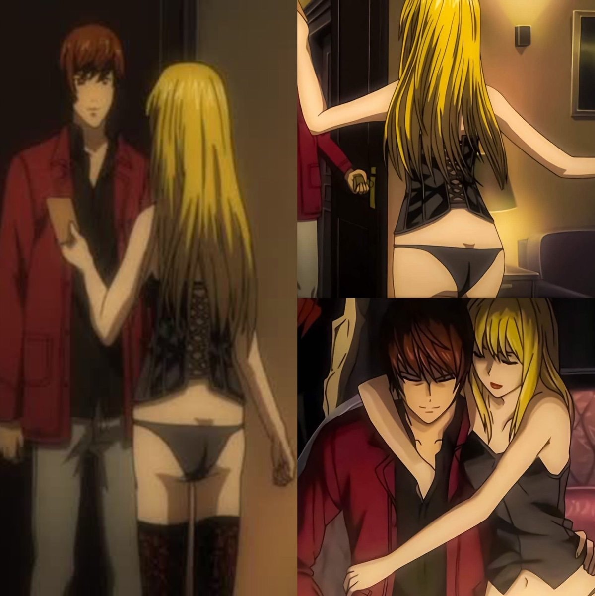Misa and Light anime collage