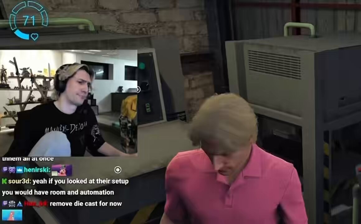 xQc laughing reaction xQc laughing reaction