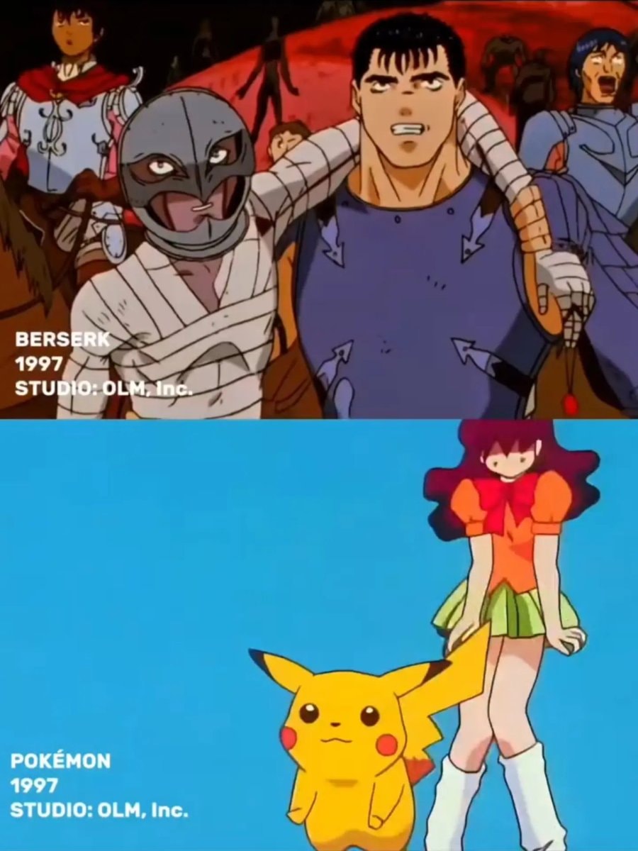 Berserk and Pokémon Indigo League same studio 1997 (photo 2 of 2)