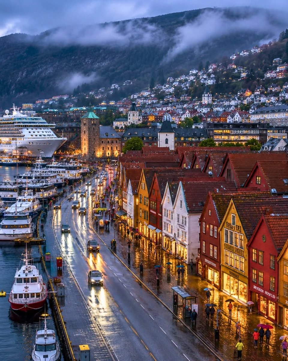 Bergen Norway harbor