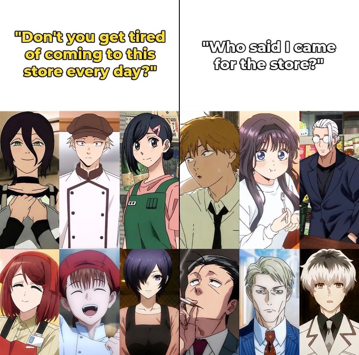 Anime store meme