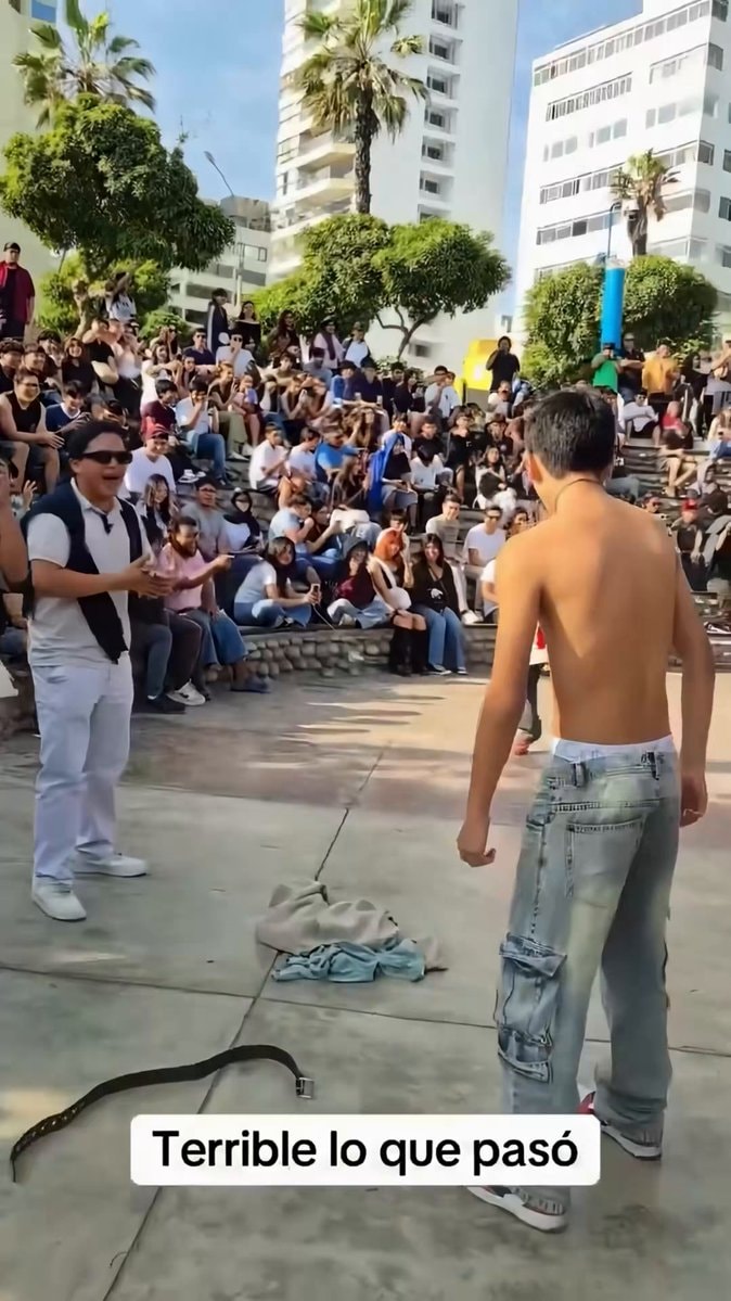 Peru aura farming fight in Lima