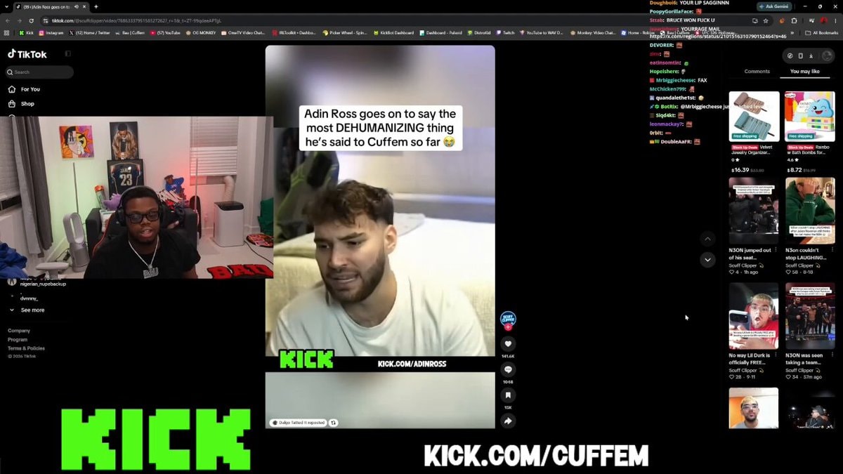 Cuffem exposes Adin Ross family secret