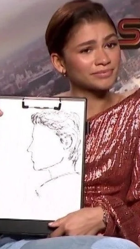 Zendaya Tom Holland drawings