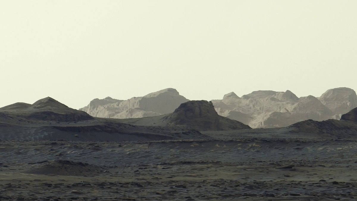 Mars mountains dawn Curiosity