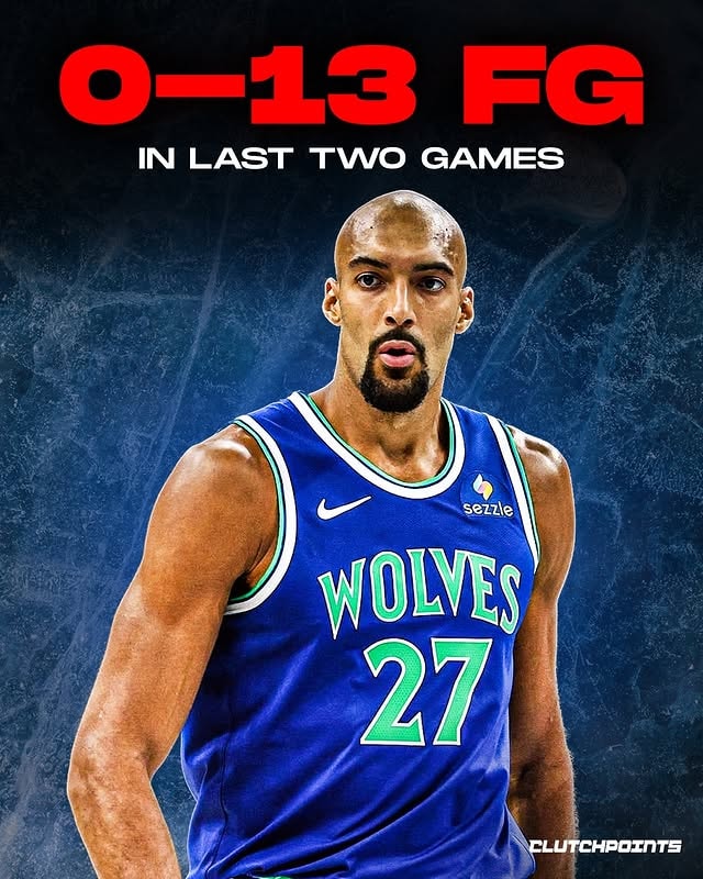 Rudy Gobert 0-13 FG last two games