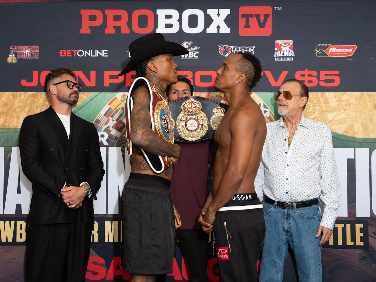 Najee Lopez Juan Carrillo weigh-in (photo 3 of 4)