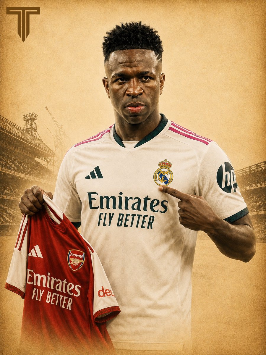 Vinicius Jr Real Madrid and Arsenal jersey Vinicius Jr Real Madrid and Arsenal jersey