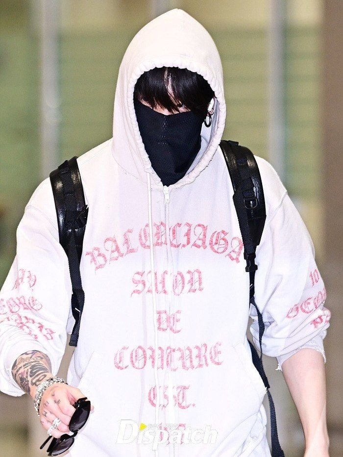 Dispatch Balenciaga hoodie masked figure (photo 1 of 2)
