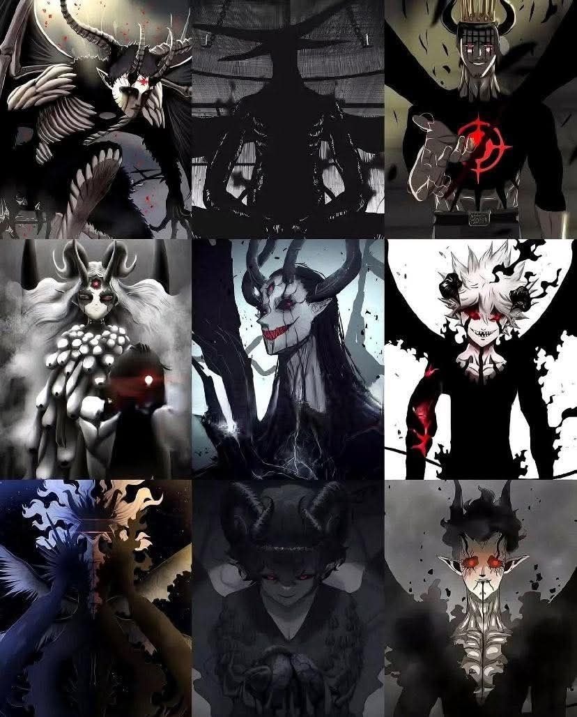 Black Clover devil designs