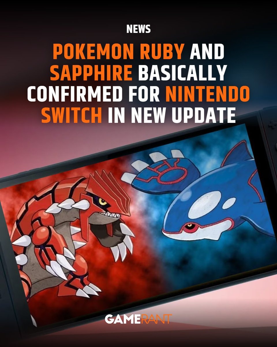 Pokemon Ruby and Sapphire Switch rumor