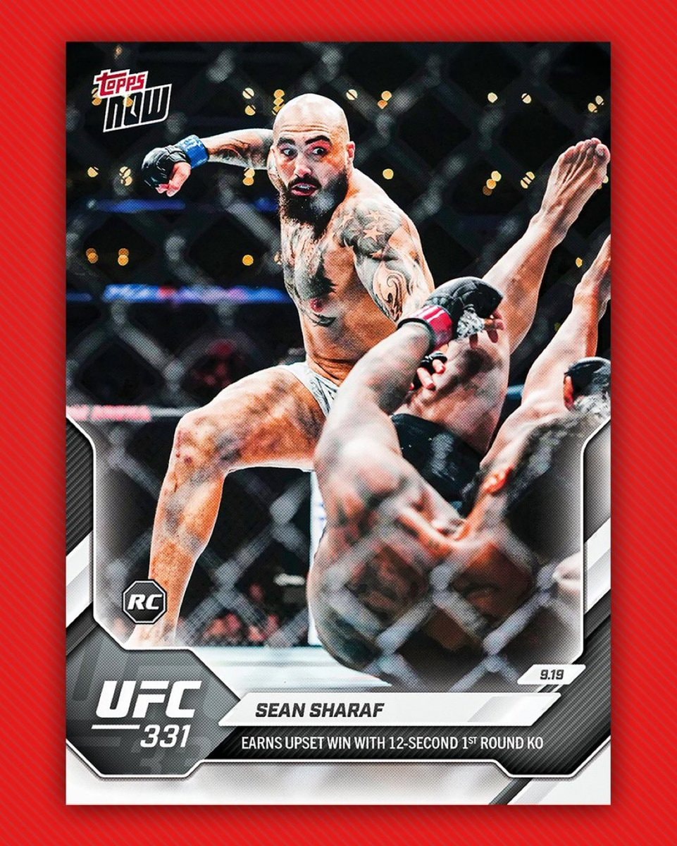 Sean Sharaf Topps card