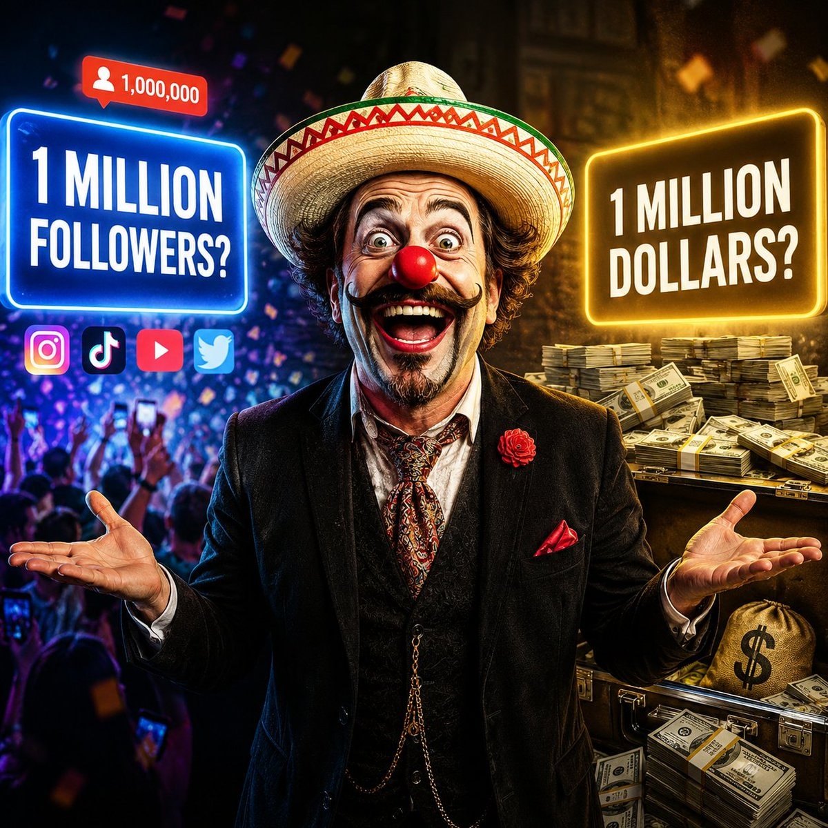 1 million followers or 1 million dollars