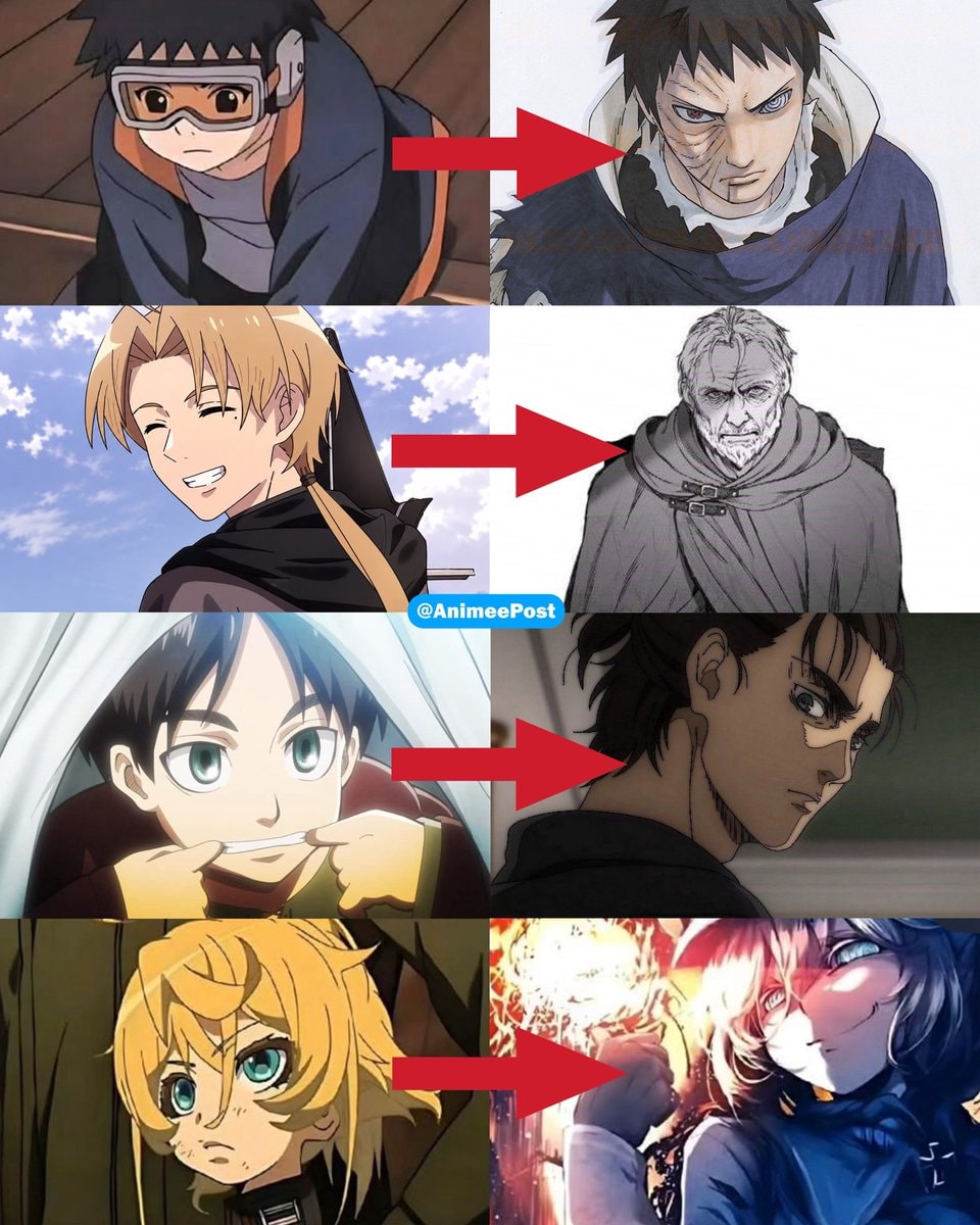 anime characters fate contrast