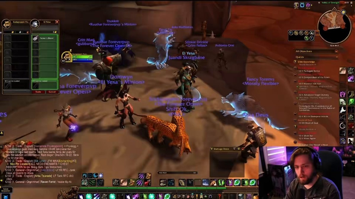Sodapoppin WoW gold farming